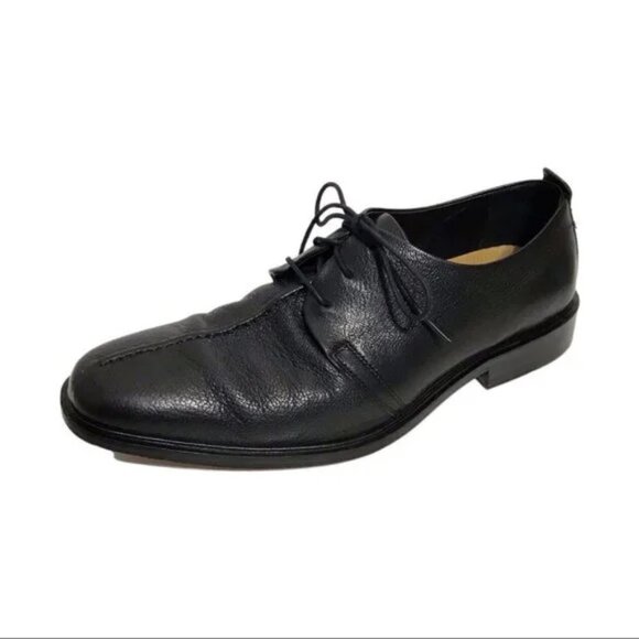 Cole Haan Other - Cole Haan Black Beckett Split Toe Leather 3 Eyelet Oxfords Sz-9M